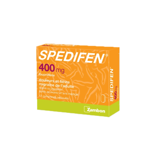 Spedifen 400 mg Ibuprofène 12 comprimés – Médicament contre douleurs et fièvre