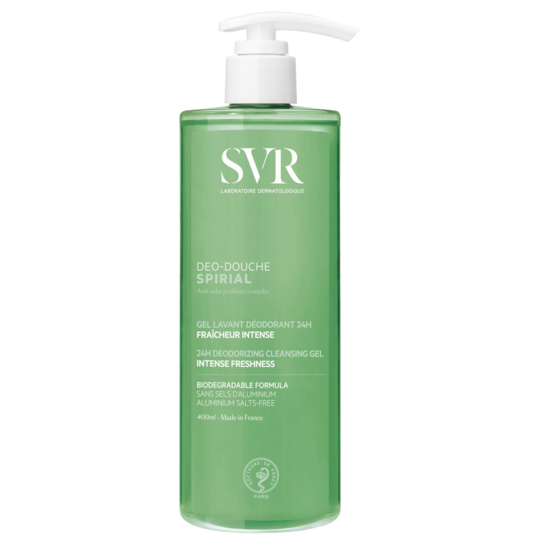SPIRIAL Deo-Douche - Gel Lavant Déodorant 24H - 400 ml