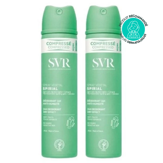 SVR Spirial Spray Végétal  Déodorant 2 x 75 ml