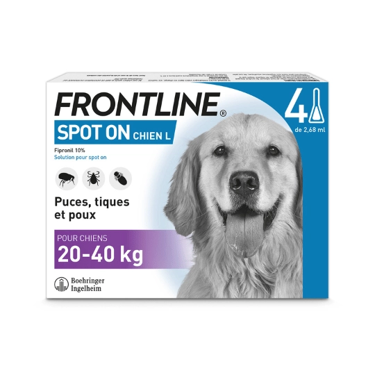 Frontline Spot On spot on Petit chien 20 - 40 kg 4 pipettes