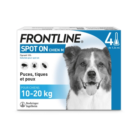 Frontline Spot On spot on Petit chien 10 - 20 kg 4 pipettes