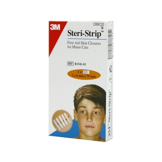 Stéri-Strip Bandelettes Adhésives Suture 6 mm x 75 mm - 3 bandelettes