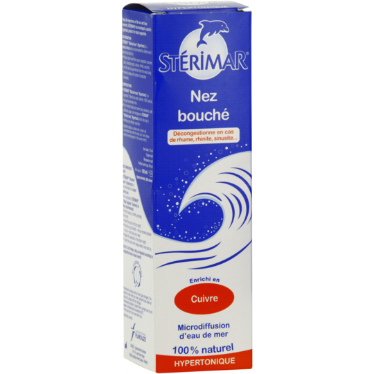 STERIMAR Spray Nasal Hypertonique Nez Bouché - 100 ml