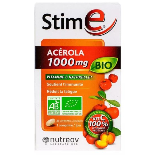 STIM E - Acérola 1000 Bio - 28 comprimés