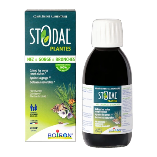 Stodal Plantes Sirop  nez, gorge & bronches 150 ml toux et voies respiratoires