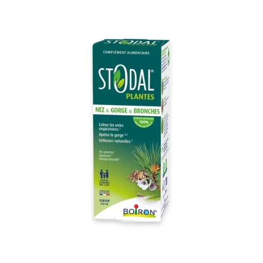 Stodal Plantes Sirop  nez, gorge & bronches 150 ml toux et voies respiratoires
