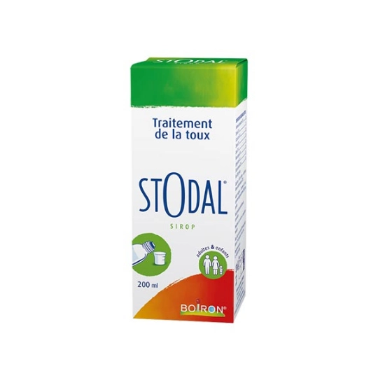Stodal Sirop 200 ml Boiron Médicament homéopathique contre les toux sèches ou grasses