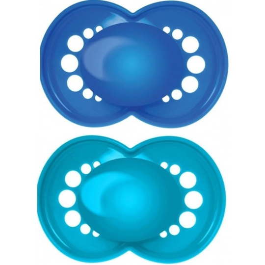 Sucette + 6 mois Silicone Classique Motifs Aléatoires - Lot de 2 sucettes