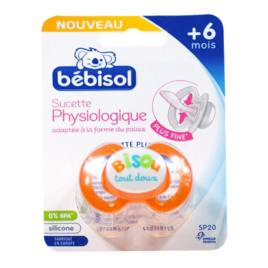 Sucette + 6 mois Silicone Physiologique Motifs Aléatoires