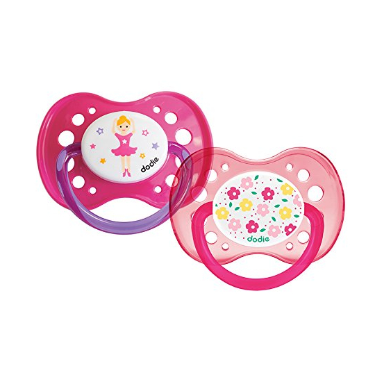 Sucette Fille Sirène et Flamand Rose Motifs Aléatoires - Lot de 2 sucettes