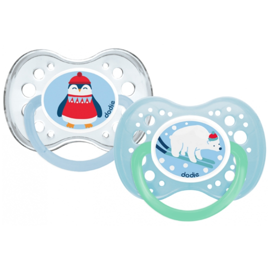 Sucettes Anatomiques Silicone +18 mois Winter A82 - Lot de 2
