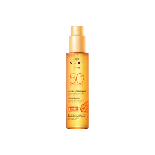 Nuxe Sun Huile Solaire Bronzante Haute Protection SPF50 150 ml