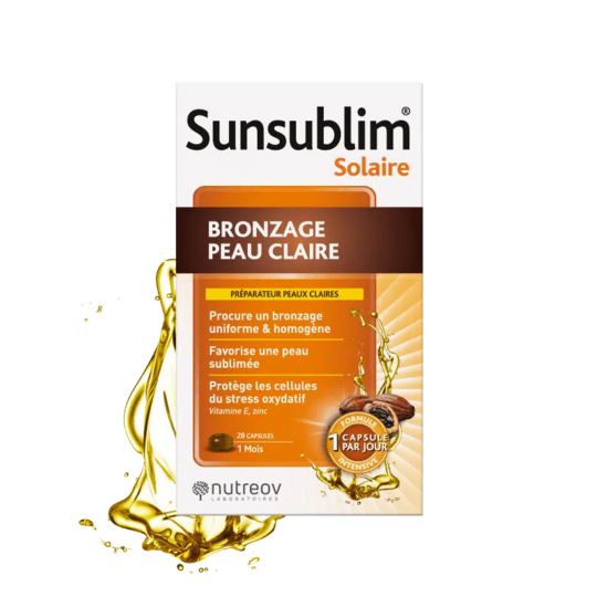 Sunsublim Bronzage Peau claire Préparateur 3 mois