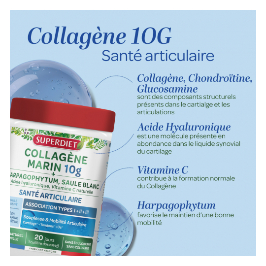SuperDiet Collagene Marin Confort Articulaire 220 g