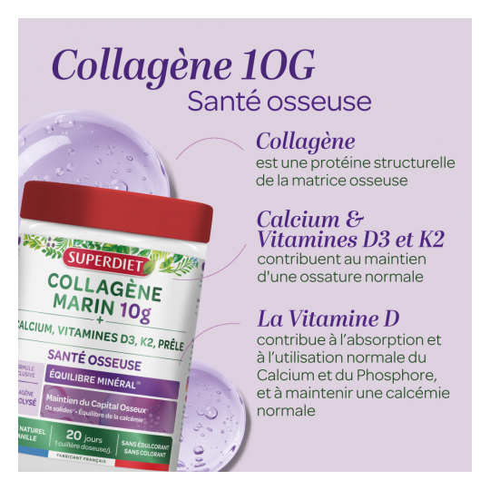 Superdiet Collagène Marin Santé Osseuse 240 g