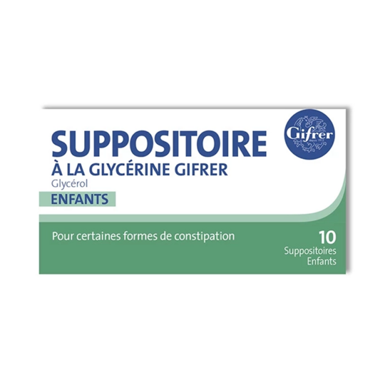 Gifrer Suppositoires à la Glycérine Laxatif Enfants 10 unités – Médicament contre la constipation
