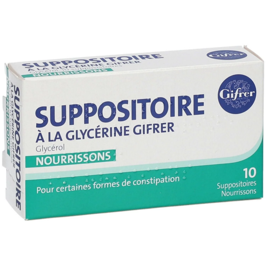 Gifrer Suppositoires à la Glycérine Laxatif Nourrissons 10 unités