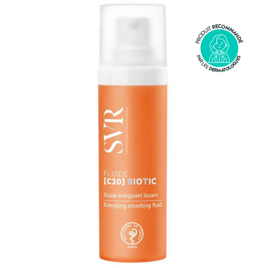 SVR C20 Biotic fluide énergisant lissant 30 ml – Éclat, anti-fatigue et lissage des ridules