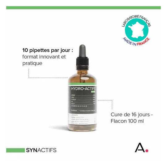 HydroActifs Draineur Aragan 100 ml – Drainage, élimination et confort circulatoire