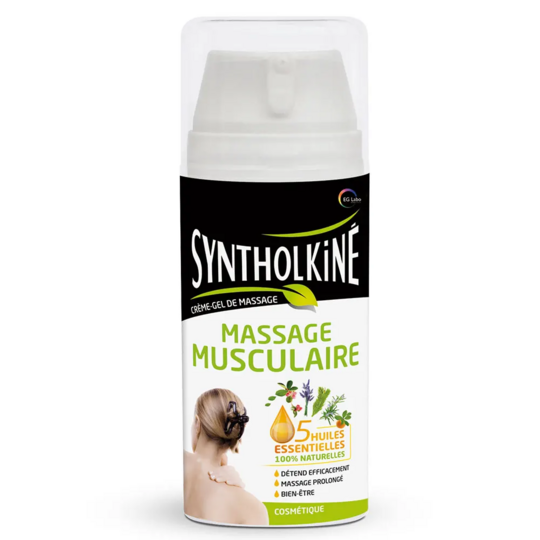 SyntholKiné crème-gel de massage 75 ml – Tensions musculaires, massage détente & récupération articulaire