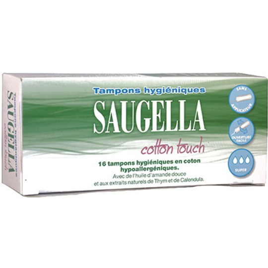 Saugella Tampon Hygiénique Cotton Touch Super - 16 tampons