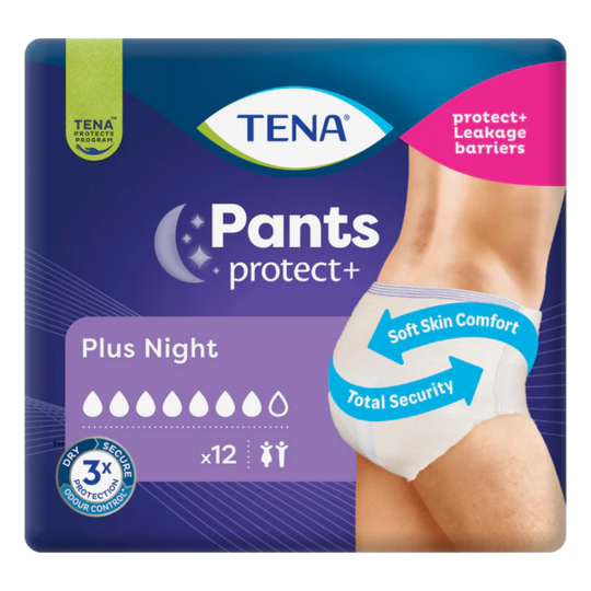 Tena Pants Plus Night culotte absorbante nuit fuites sévères taille L unisexe — protection nocturne longue durée