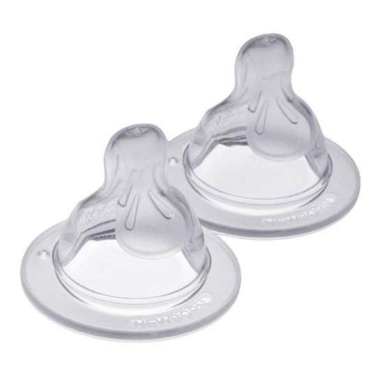 Tétine 4+ mois Silicone Débit 3 Silk - Lot de 2 tétines