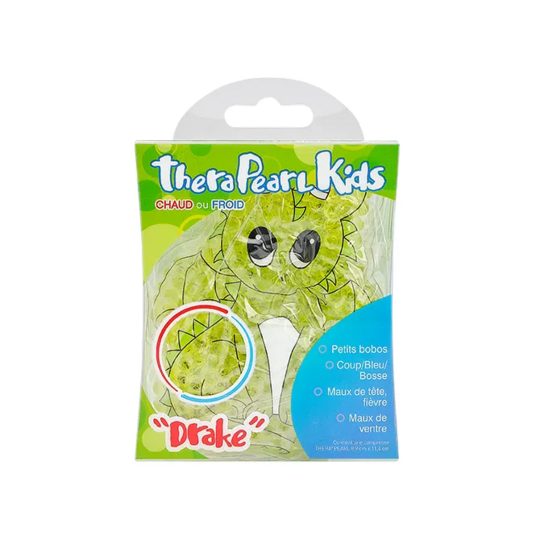 TheraPearl Kids Compresse chaud ou froid Dragon – 1 compresse réutilisable