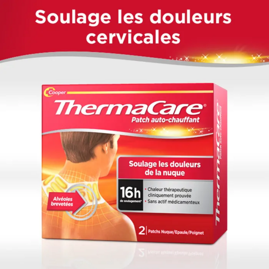 ThermaCare Patch Auto-Chauffant Cou, Épaule et Poignet x2 – Douleurs musculaires et articulaires