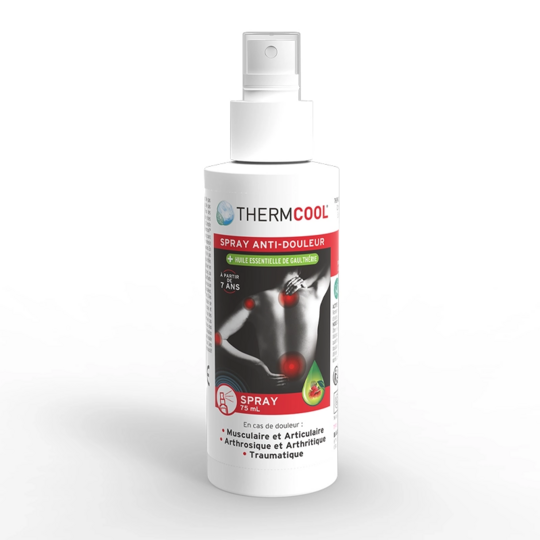 Thermcool Spray Anti-Douleur Gaulthérie 75 ml – Douleurs musculaires et articulaires