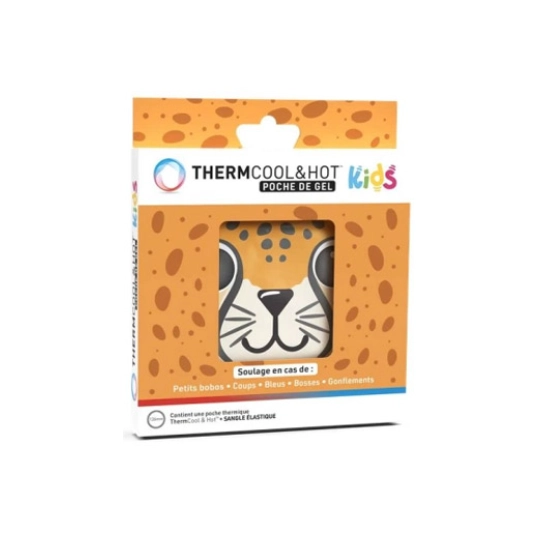 Thermcool & hot gel léopard enfants – Poche de gel thermique
