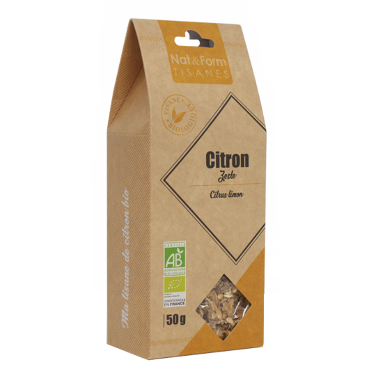 TISANES - Zeste de Citron Bio - 50 g