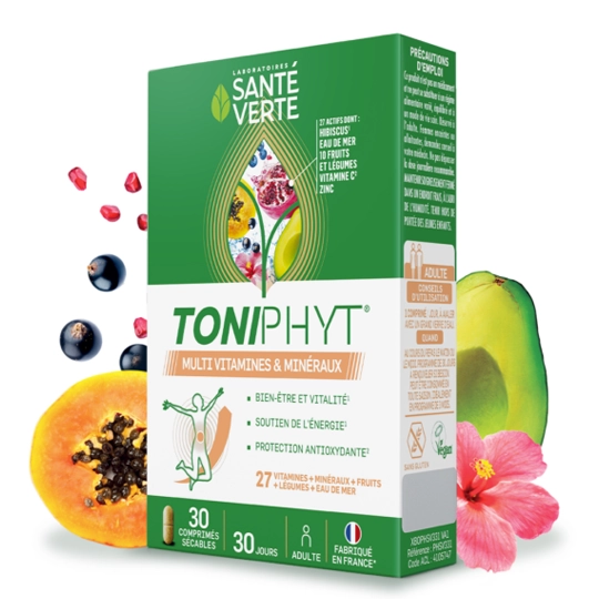 Santé Verte Toniphyt Multivitamines et minéraux 30 comprimés - Multivitamines et minéraux