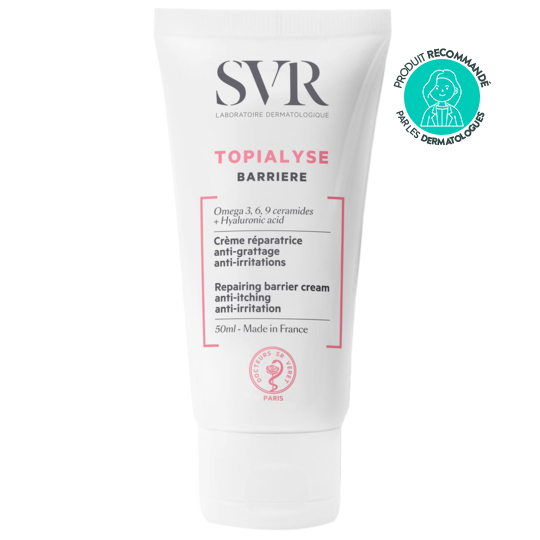 TOPIALYSE - Crème Barrière Réparatrice Anti-Irritations Anti-Grattage - 50 ml