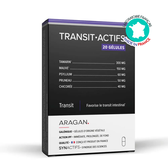Aragan SynActifs TransitActifs 20 gélules – Transit intestinal et confort digestif