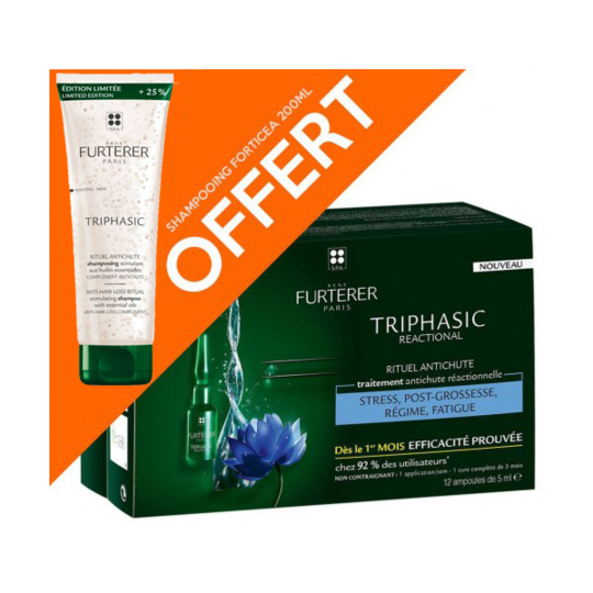TRIPHASIC - Anti-Chute Réactionnelle - 12 ampoules +1 SHP 100 ML OFFERT