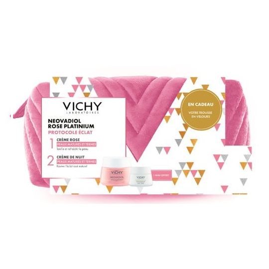 TROUSSE NEOVADIOL - Rose Platinium  Protocole Eclat - Crème Rose 50 ml + Crème de Nuit 15 ml
