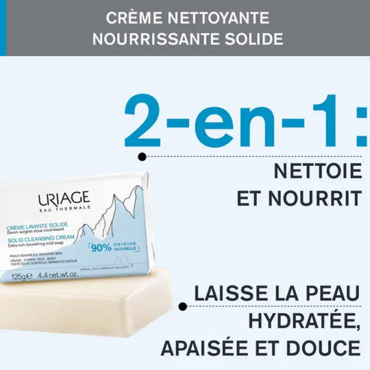 Uriage Crème lavante solide 125 g