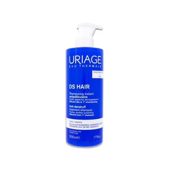 Uriage DS Hair shampooing antipelliculaire 500 ml – shampooing apaisant cuir chevelu