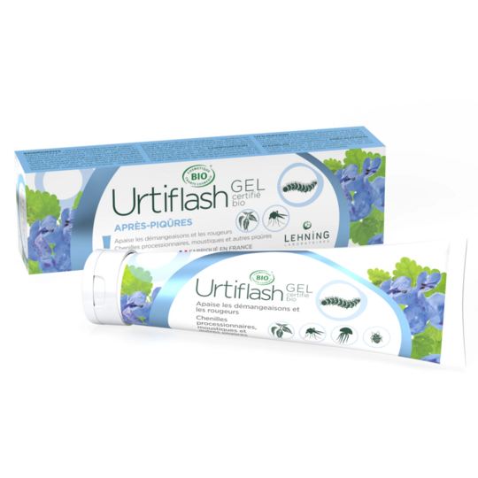 Lehning Urtiflash Gel Après-Piqûres Bio 50 g – Démangeaisons et rougeurs