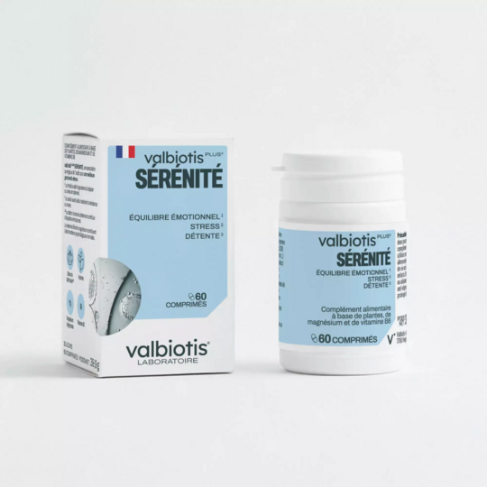 Valbiotis Plus Sérénité gestion du stress équilibre émotionnel fatigue nerveuse