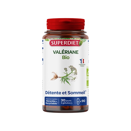 Superdiet Détente et sommeil Valériane BIO 90 Gélules