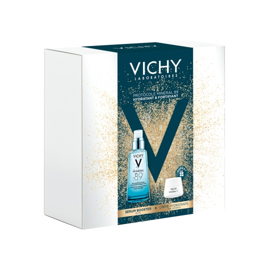 Vichy Coffret Minéral 89 Booster Quotidien Fortifiant 50 ml + Crème Hydratante 15 ml offerte