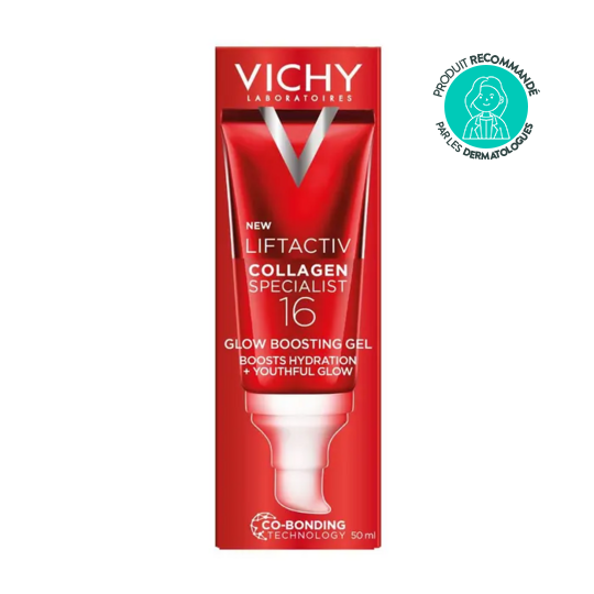 Vichy Liftactiv Collagen Specialist 16 Glow Boosting Gel Visage Booster Hydratation et Éclat 50 ml – Gel hydratant anti-âge éclat