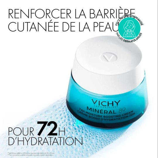 Vichy Minéral 89 Coffret Crème hydratante 50 ml + Mini Sérum booster 10 ml OFFERT