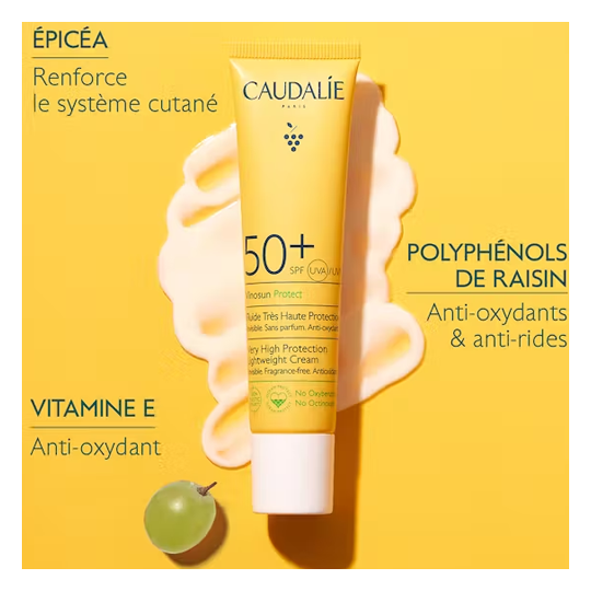 Caudalie Vinosun Océan Protect SPF50+ Fluide Très Haute Protection 40 ml