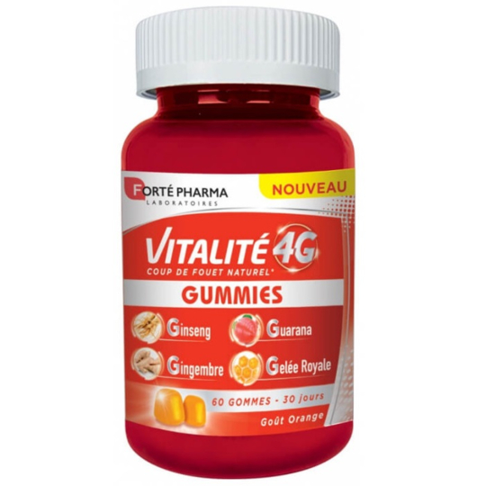 VITALITE 4G - Coup de Fouet Naturel - 60 Gummies