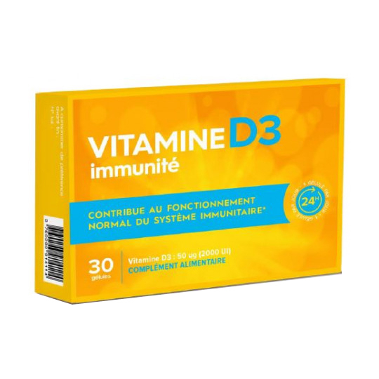Vitamine D3 - Immunité - 30 gélules