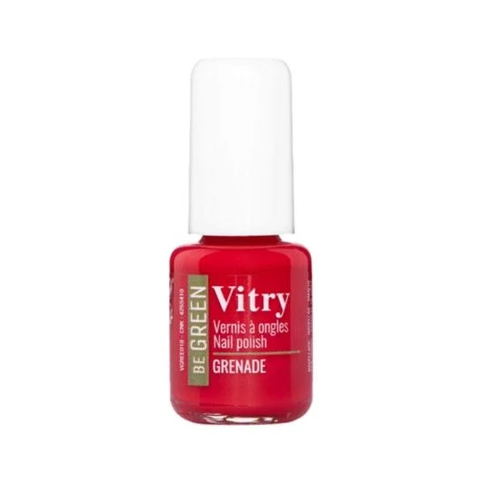 Vitry Vernis Be green n°018 grenade 6 ml – vernis à ongles naturel fortifiant