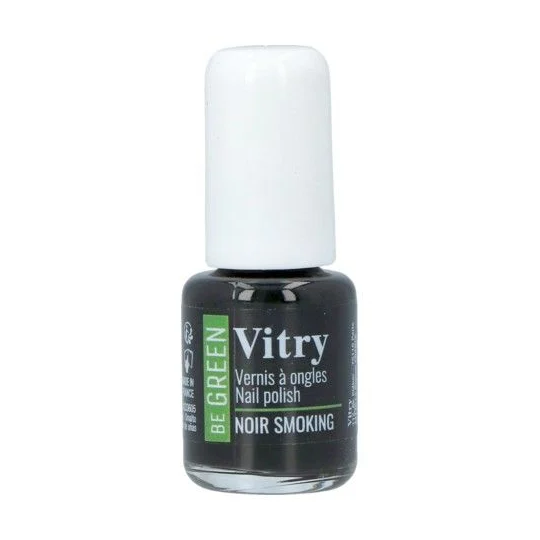 Vitry Vernis Be green noir smoking 6 ml – vernis à ongles naturel